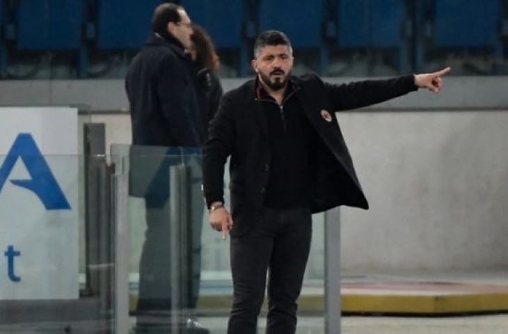 Pelatih AC MIlan, Gennaro Gattuso (AFP/Andreas SOLARO)