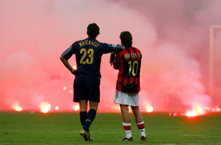 Romantisme Materazzi dan Rui Costa di Laga Della Madoninna 2005