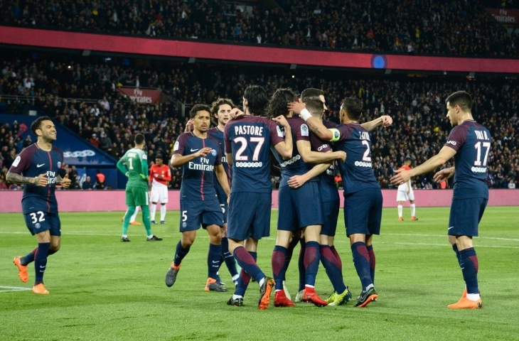 Para pemain PSG saat merayakan kemenangan atas AS Monaco (sumber: twitter/@psg_inside)