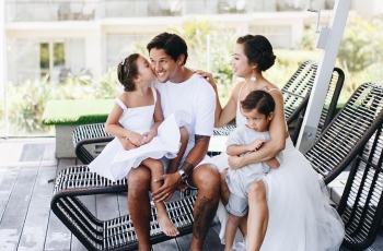 Kebahagiaan Keluarga Kecil Irfan dan Jennifer Bachdim