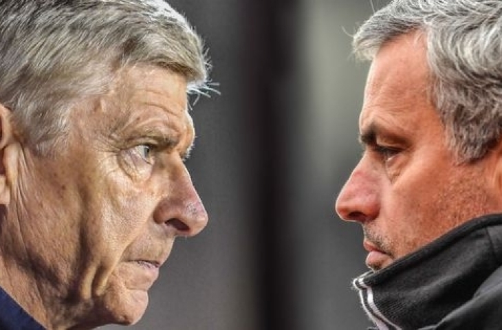 Arsene Wenger dan Jose Mourinho/twitter