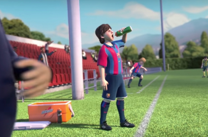 Kartun Lionel Messi (Sumber: Gatorade)