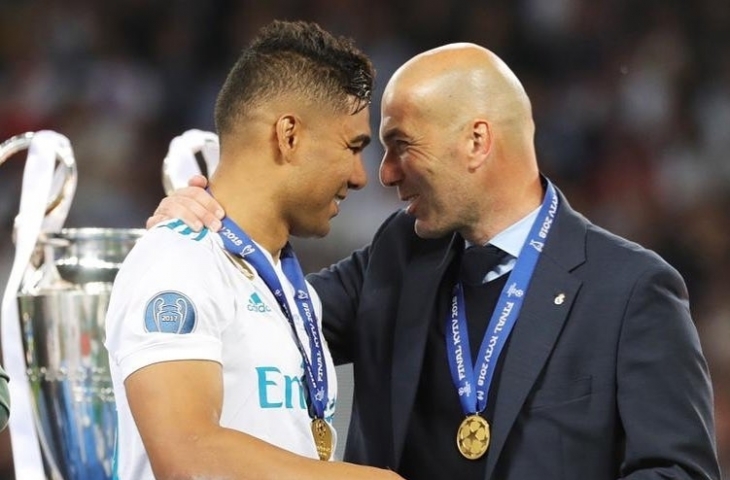 Casemiro dan Zidane/Instagram