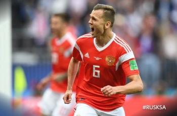 Cetak Brace, Cheryshev Jadi Man of the Match Laga Rusia Vs Arab