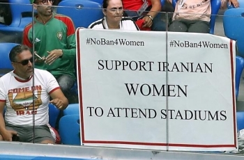 Aksi Protes Wanita Iran di Piala Dunia 2018