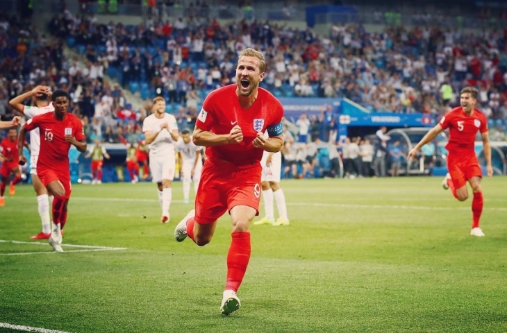 Harry Kane rayakan gol/Instagram