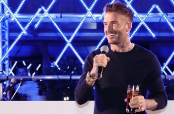 David Beckham Nobar Jepang Vs Kolombia di Tokyo