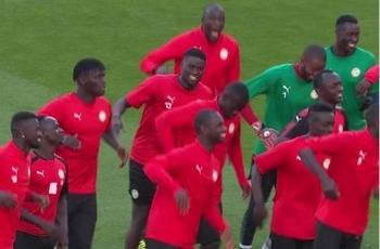 Viral! Video Tarian Unik Timnas Senegal Saat Latihan di Rusia