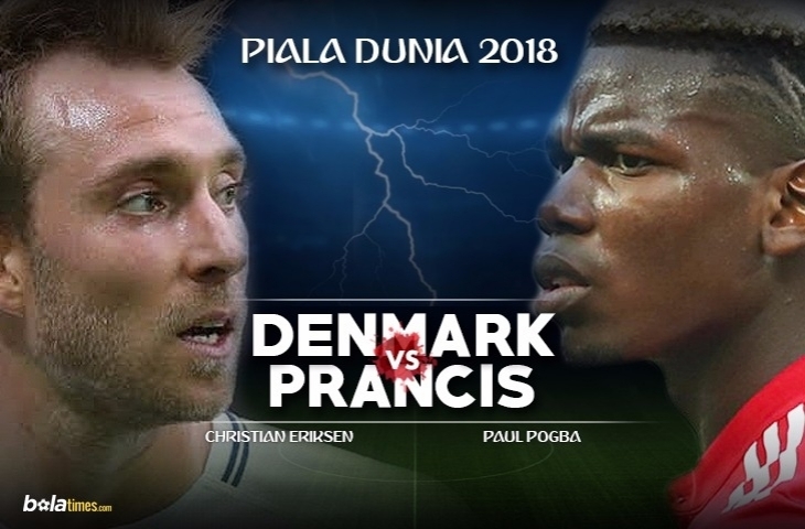 Denmark Vs Prancis (Sumnber: Twitter)