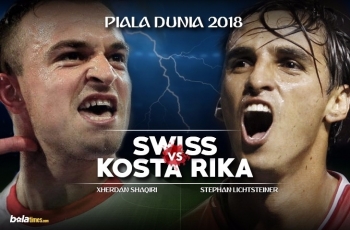 Prediksi Swiss Vs Kosta Rika di Grup E Piala Dunia 2018