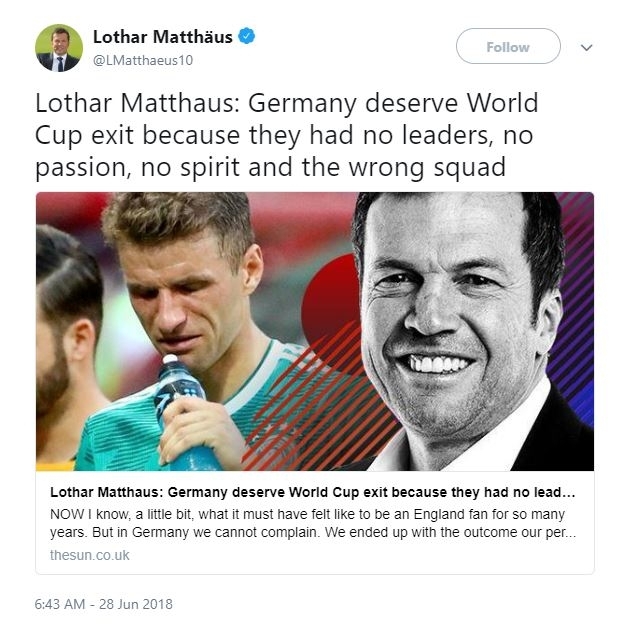 Kicauan Lothar Matthaus