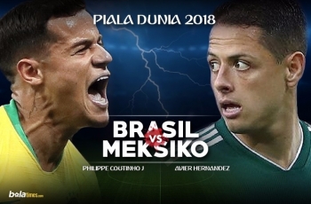 Babak Pertama Brasil Vs Meksiko, Skor Masih Kacamata