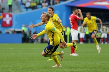 Emil Forsberg Pastikan Tiket 8 Besar Swedia Singkirkan Swiss