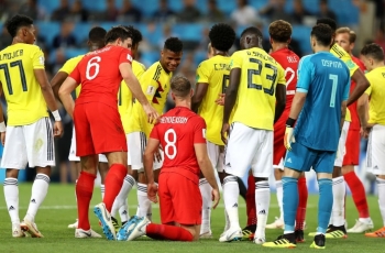 Tensi Tinggi, Kolombia Vs Inggris Sama Kuat di Babak Pertama