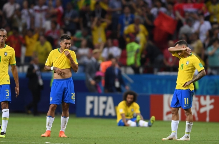 Timnas Brasil harus menelan kekalahan dari Belgia di babak perempat final Piala Dunia 2018.