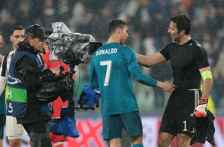 Pertemuan Ronaldo dan Buffon di Liga Champions/Twitter