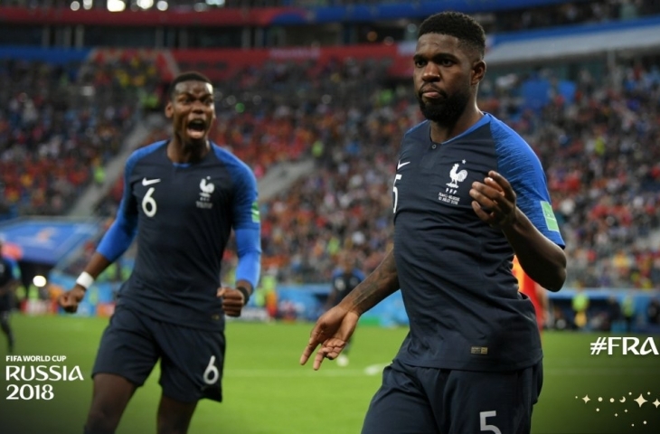 Samuel Umtiti. (Sumber: twitter/@FIFAWorldcup).