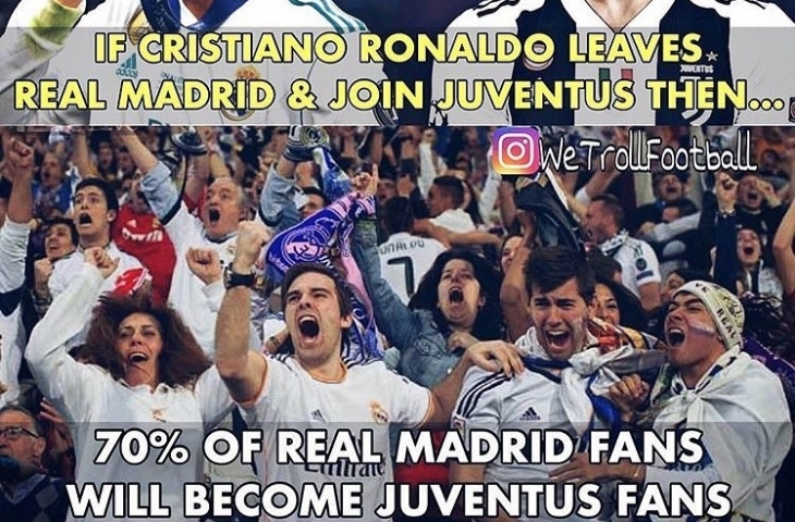 Meme Cristiano Ronaldo Gabung Juventus instagram.com/@trollfootball247 