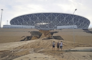 VIDEO: Stadion di Rusia Mulai Rusak Usai Piala Dunia 2018