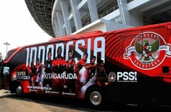 PSSI Akui Bus Baru Timnas Indonesia Bekas Bus Pariwisata