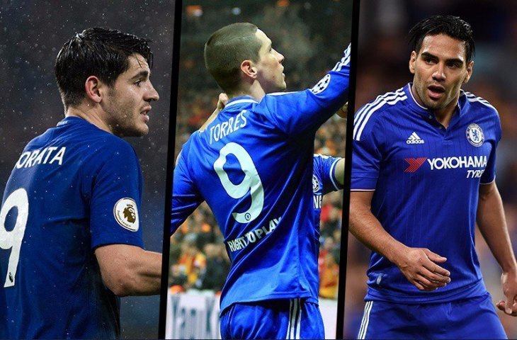 Alvaro Morata, Fernando Torres, dan Falcao. (Twitter/@TelemundoSports).