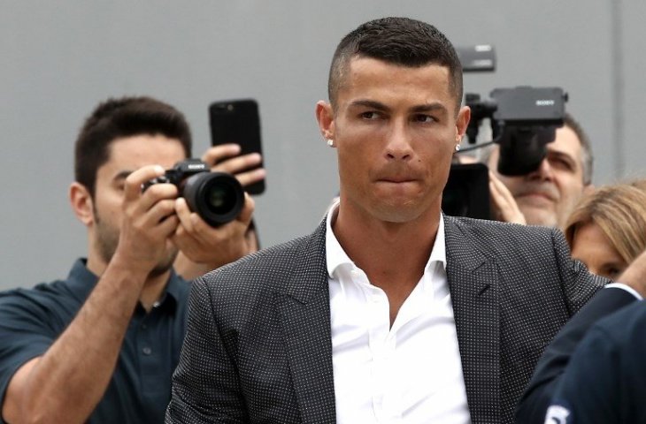 Cristiano Ronaldo saat berada di Juventus Medical Center di Alliance Stadium, Turin (Isabella Bonotto AFP)