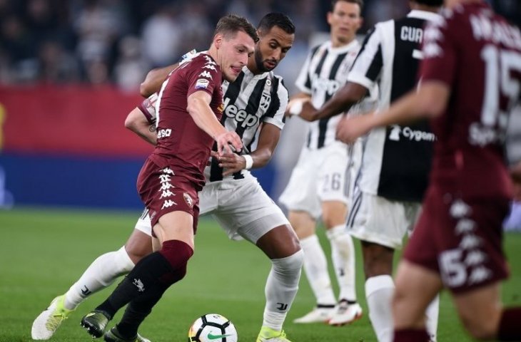 Andrea Belotti vs Juventus. (Filipo Monteforte/AFP).