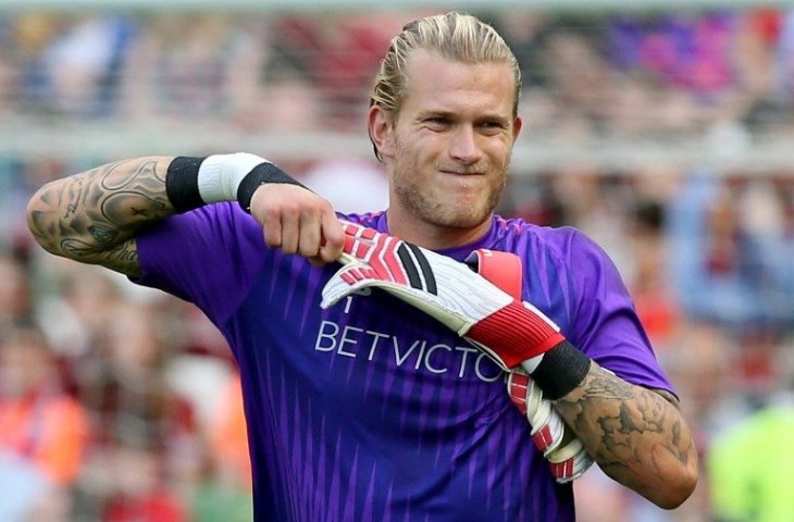 Loris Karius saat laga persahabatan melawan Napoli (Paul Faith/AFP)