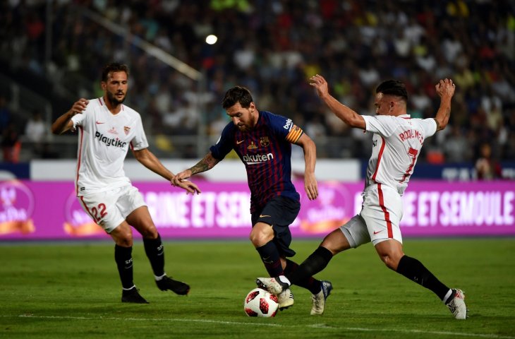 Lionel Messi vs Sevilla (AFP)