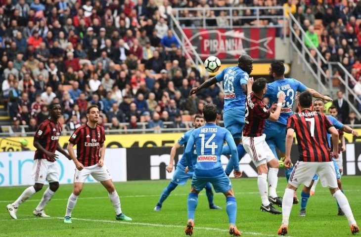 Napoli vs AC Milan. (Miguel Medina/AFP).