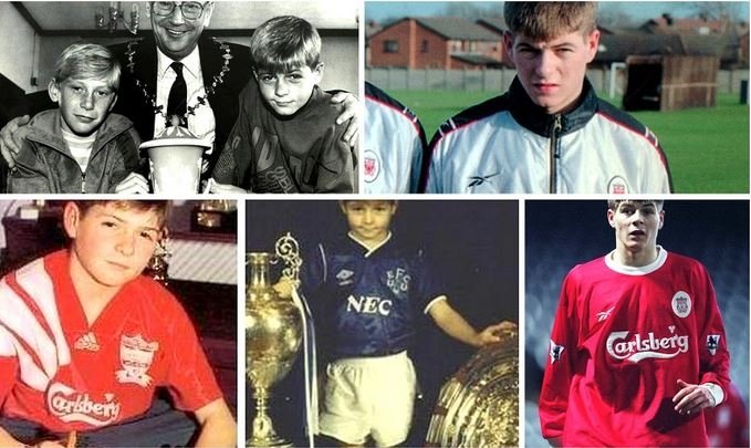 Potret Steven Gerrard saat masih kecil (Dok. Sportskeeda)