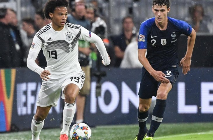 Aksi Leroy Sane saat laga melawan Prancis di UEFA Nations League (@DFB_Team_EN/Twitter)