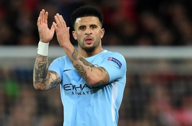 Bek Manchester City, Kyle Walker (Paul Ellis/AFP)