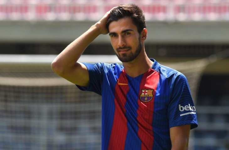 Andre Gomes saat masih berseragam Barcelona (Lluis Gene/AFP)