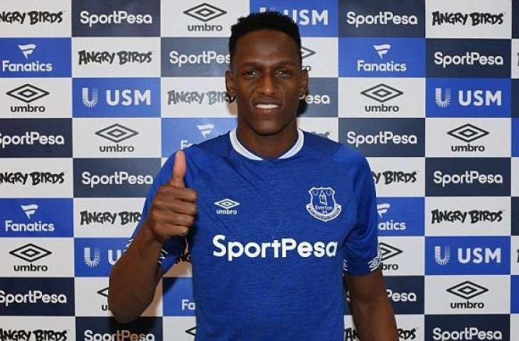 Yerry Mina berseragam Everton (Sumber: Twitter)