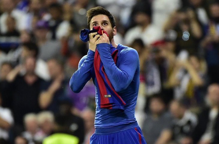 Pemain Barcelona Lionel Messi (AFP)