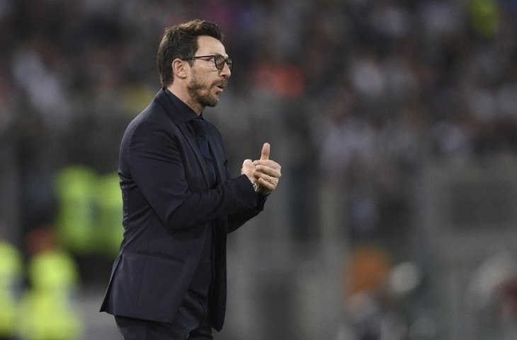 Pelatih AS Roma, Eusebio Di Francesco (Filippo Monteforte/AFP)