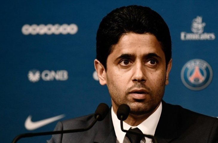 Presiden PSG, Nasser Al-Khelaifi (Philippe Lopez/AFP)