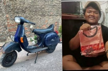 Pemuda Ini Jual Vespa Lawas demi Haringga Sirila