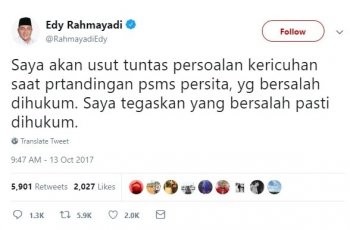 Edy Rahmayadi Jawab Kasus Kematian Suporter Persita Banu Rusman