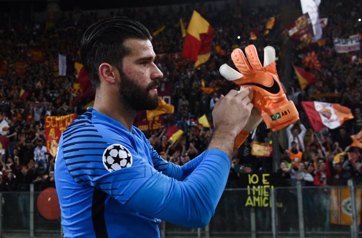 Kiper AS Roma, Alisson Becker (AFP)