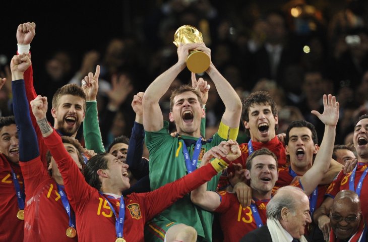 Timnas Spanyol Juara Piala Dunia 2010 (AFP)