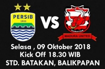 Prediksi & Link Live Streaming Persib Bandung vs Madura United