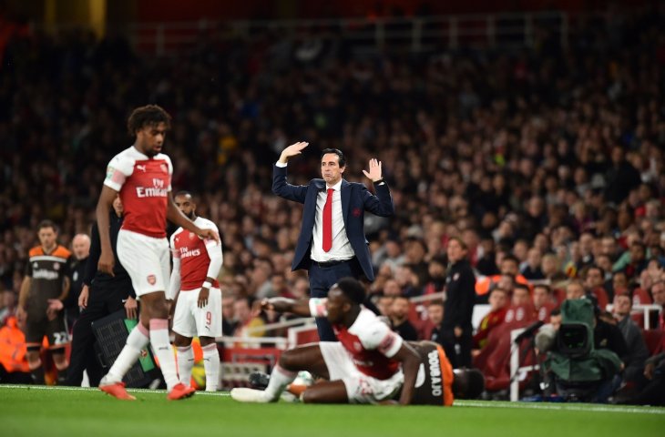 Pelatih Arsenal, Unai Emery (AFP)