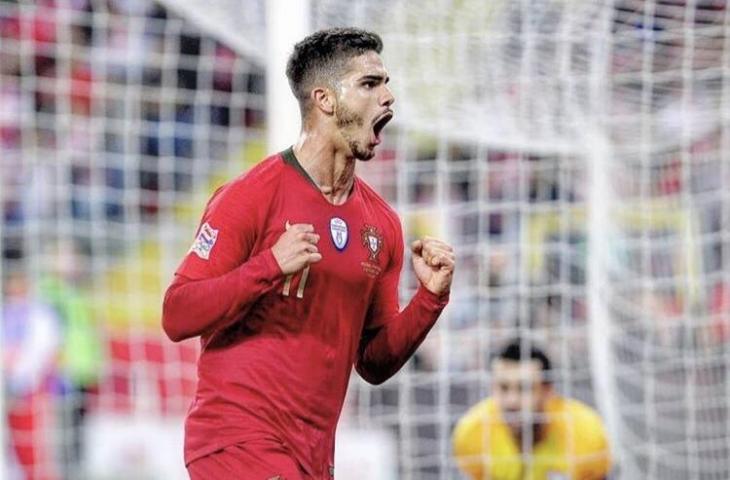 Penyerang Timnas Portugal, Andre Silva. (Twitter/@andresilva19).