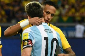 Neymar Sayangkan Absennya Lionel Messi di Laga Uji Coba