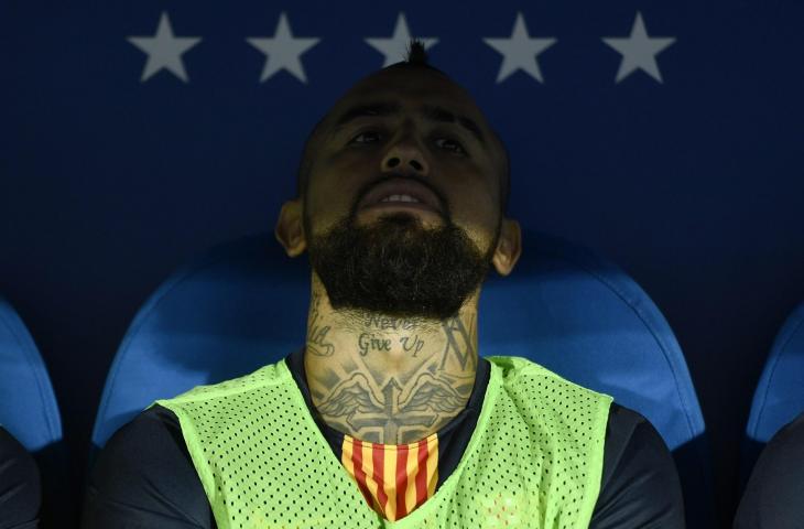 Pemain Barcelona, Arturo Vidal (AFP)