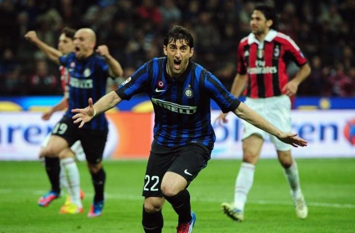 Diego Milito semasa berseragam Inter Milan. (Olivier Morin/AFP)