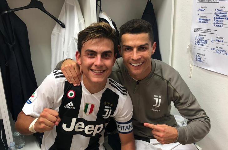 Foto yang diunggah Paulo Dybala yang memperlihatkan strategi Juventus melawan Empoli (@PauDybala_JR/Twitter)