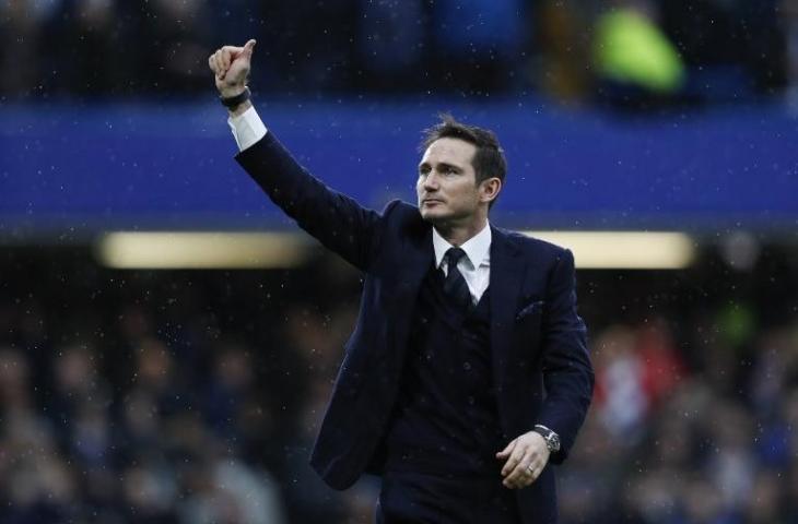 Manajer Derby County, Frank Lampard. (Adrian Dennis/AFP).